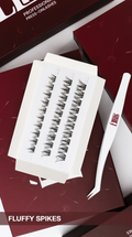 Fluffy Spikes press-on lashes, close-up product photo