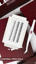 Natural Open Eye 2 press-on lashes, close-up product photo