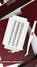 Natural Open Eye 1 press-on lashes, close-up product photo